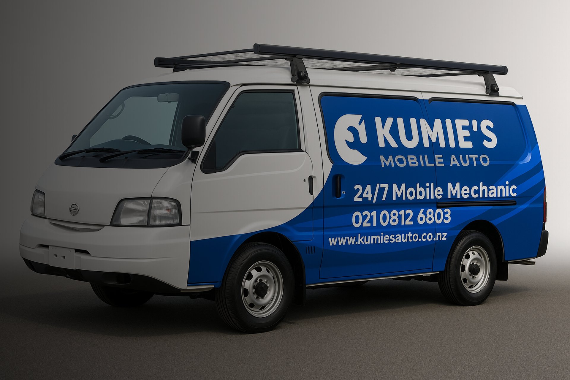 Kumie’s Mobile Auto branded van